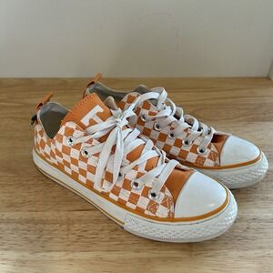 Skicks Orange & White Checker Sneakers University Tennessee Volunteers W Size 7